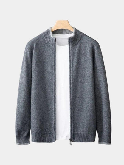 Lewis | Taupe Open-Front Knit Jacket
