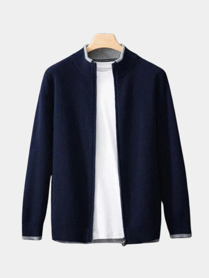 Lewis | Taupe Open-Front Knit Jacket