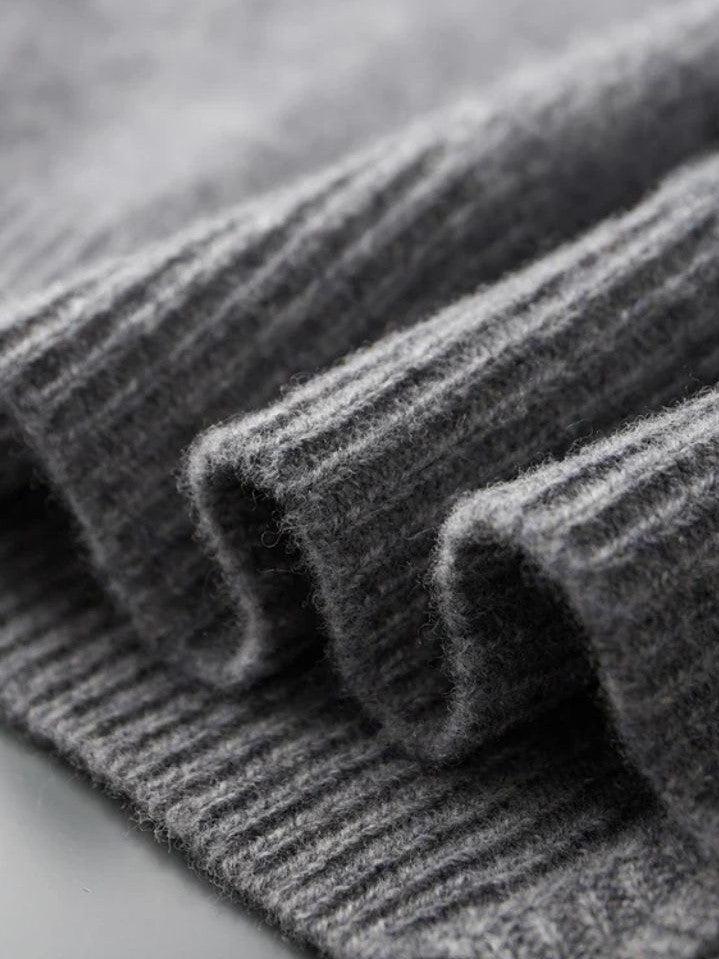 Lewis | Taupe Open-Front Knit Jacket