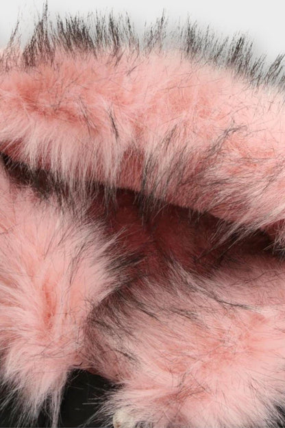 Louise | Olive Faux-Fur Trim Winter Jacket