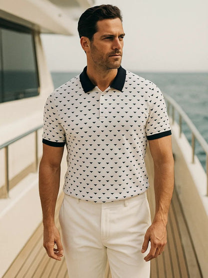 Lionel | Patterned Polo Shirt
