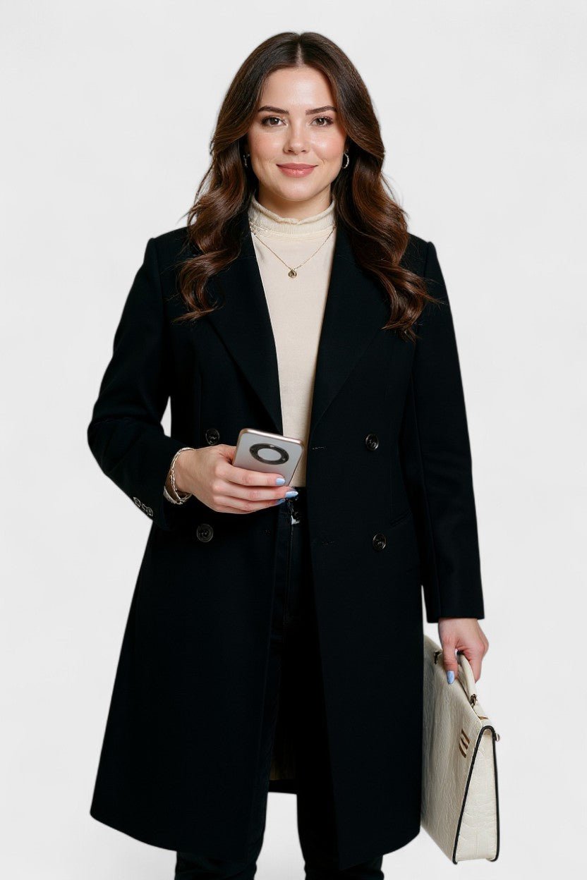 Louisa | Black Classic Trench Coat