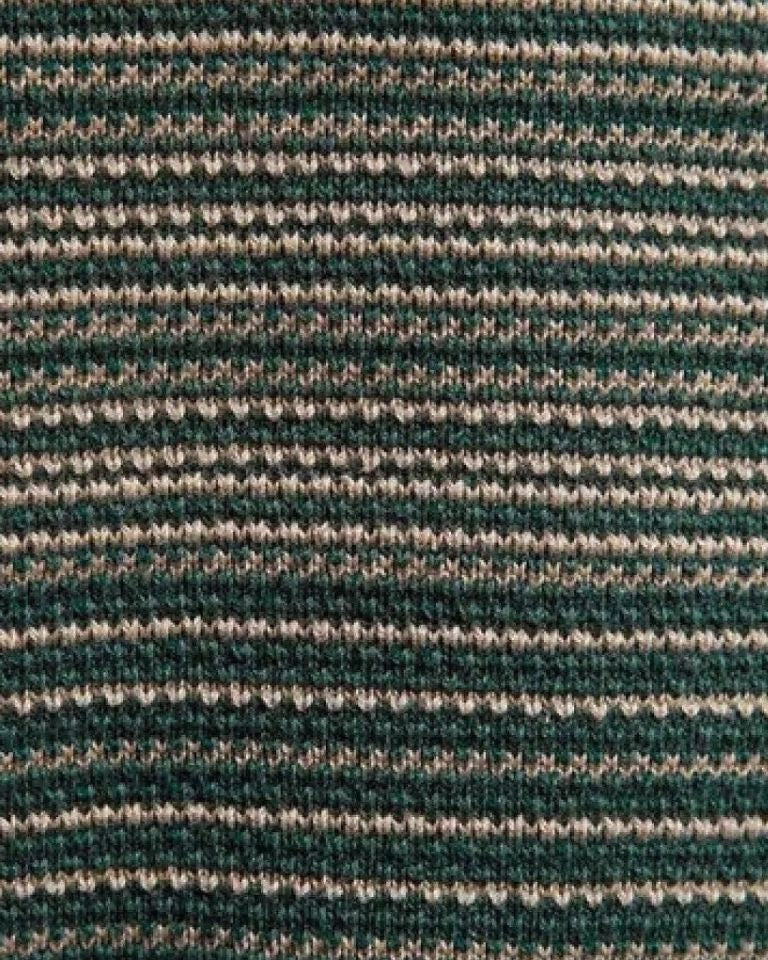 Luke | Green Colour-Block Crew-Neck Jumper
