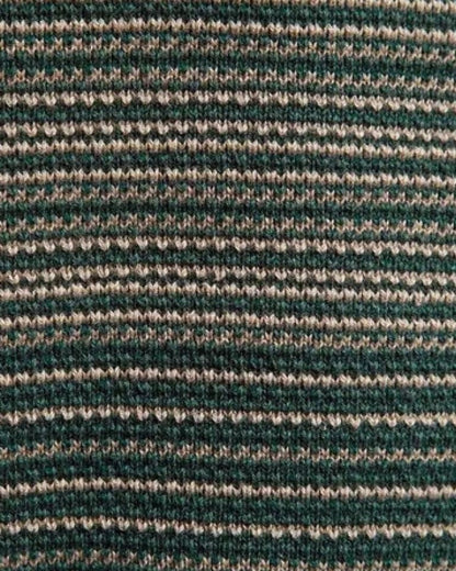 Luke | Green Colour-Block Crew-Neck Jumper