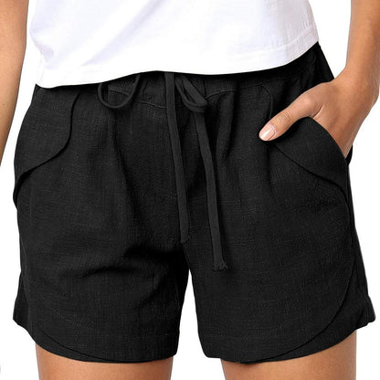 Luna | Button-Front High-Waist Shorts