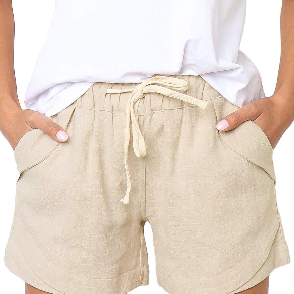 Luna | Button-Front High-Waist Shorts