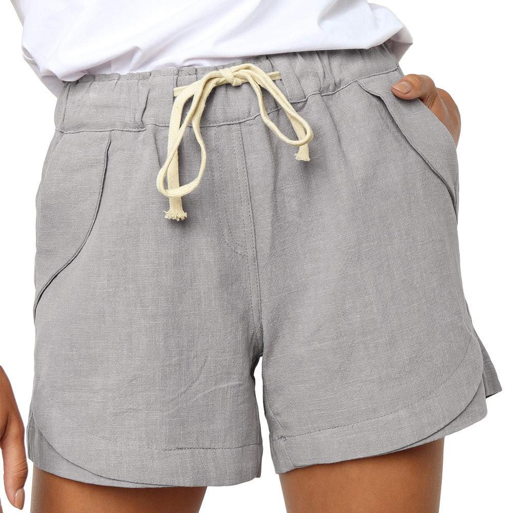 Luna | Button-Front High-Waist Shorts