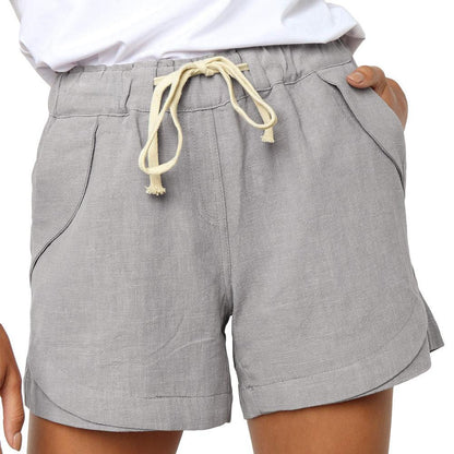 Luna | Button-Front High-Waist Shorts