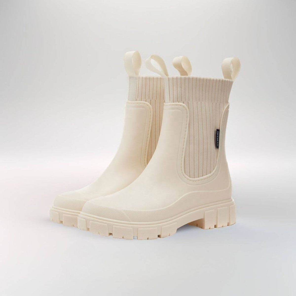 Luna | Black Chelsea Wellington Boots