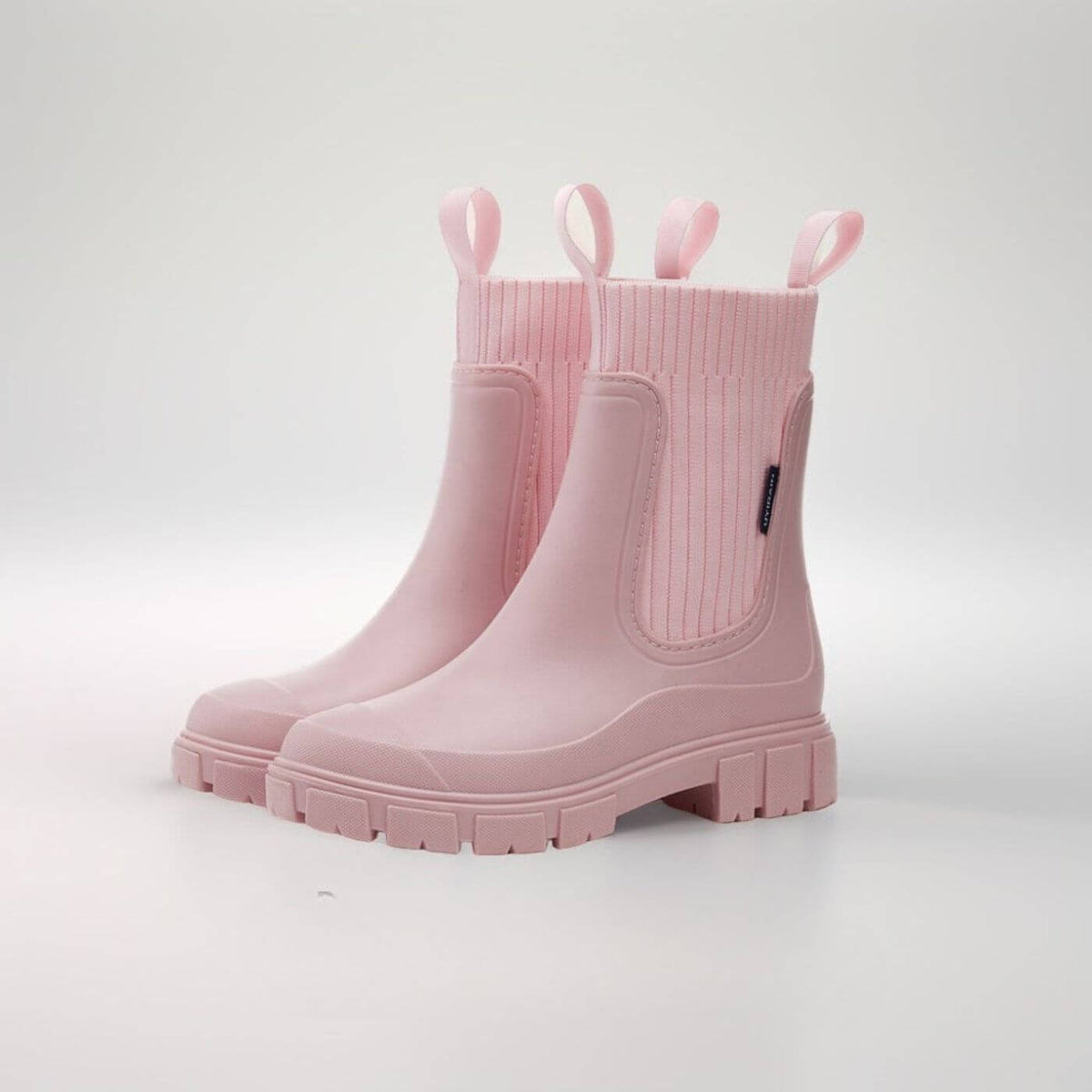 Luna | Black Chelsea Wellington Boots