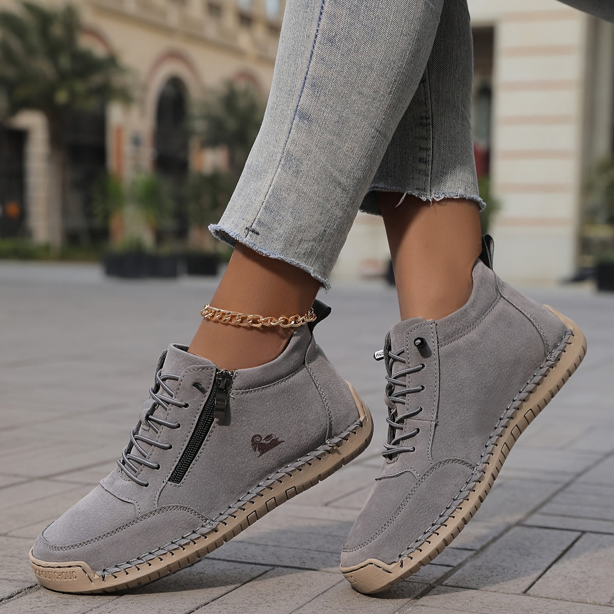 Iona | Side-Zip Comfort Trainers