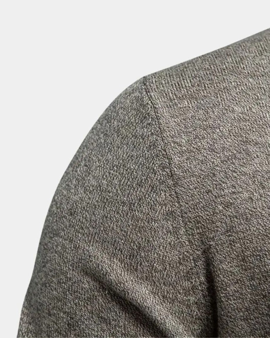 Max | Grey Button Knit Cardigan