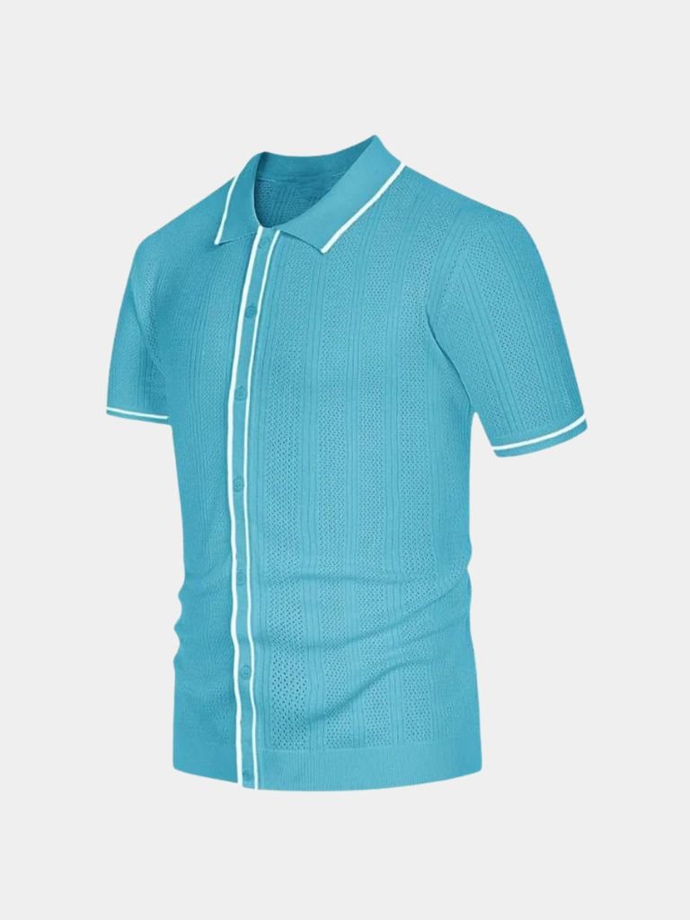 Max | Cream Zip Knit Polo
