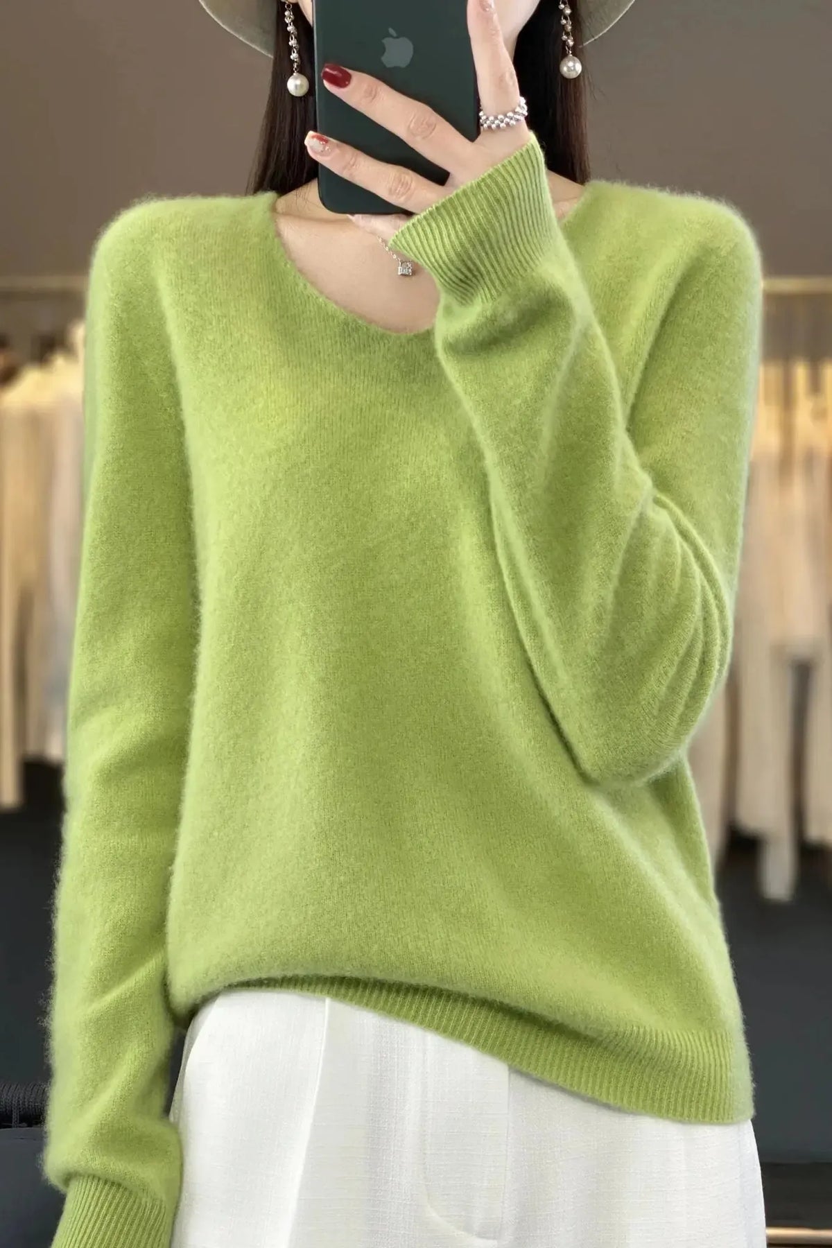 Maya | Taupe Crew-Neck Jumper