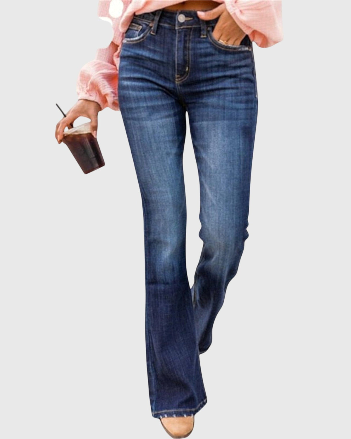 Maya | Black Straight-Leg Jeans