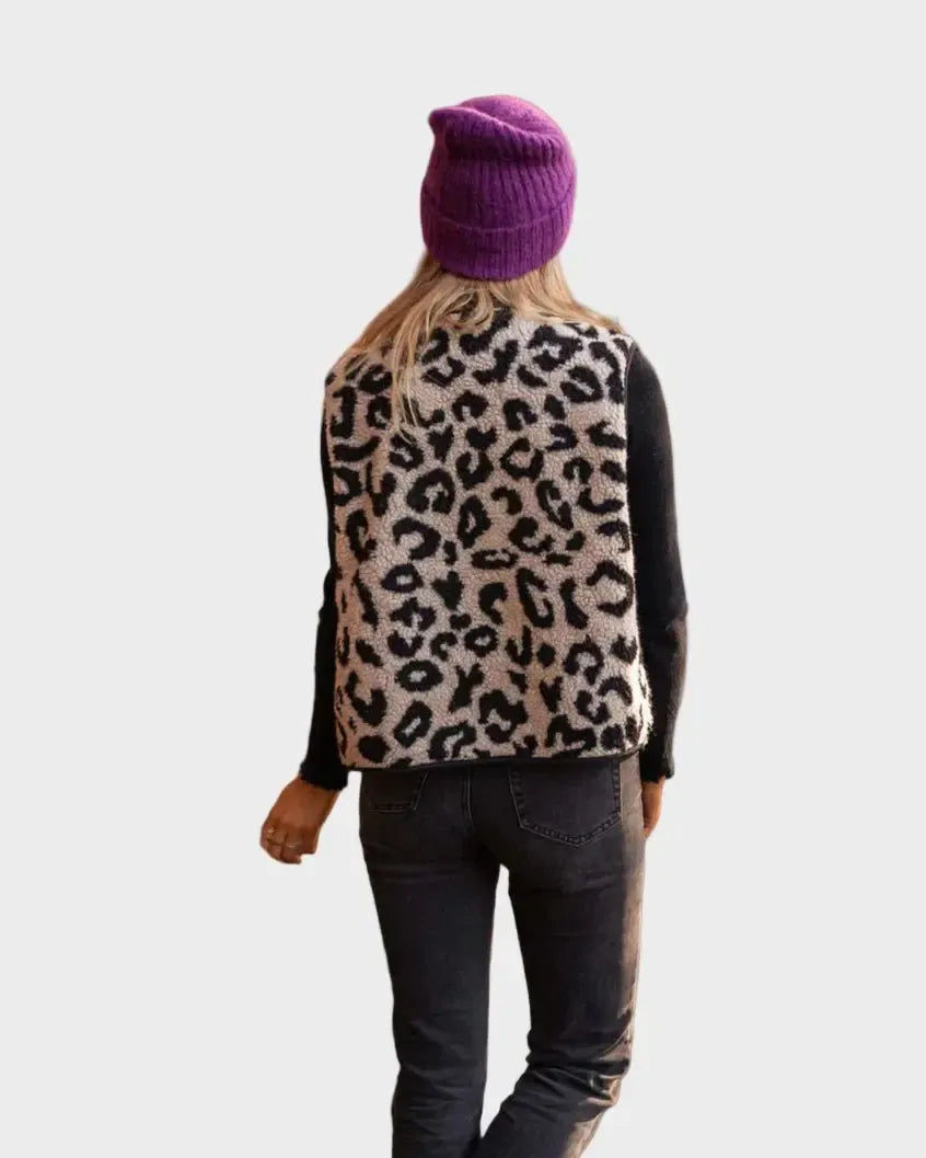 Maya | Leopard Print Knitted Tank Top