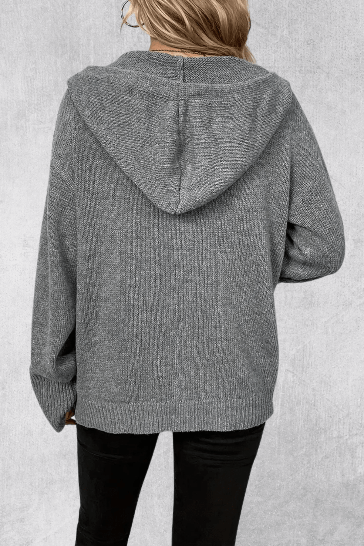 Maya | Navy Chunky Button Cardigan