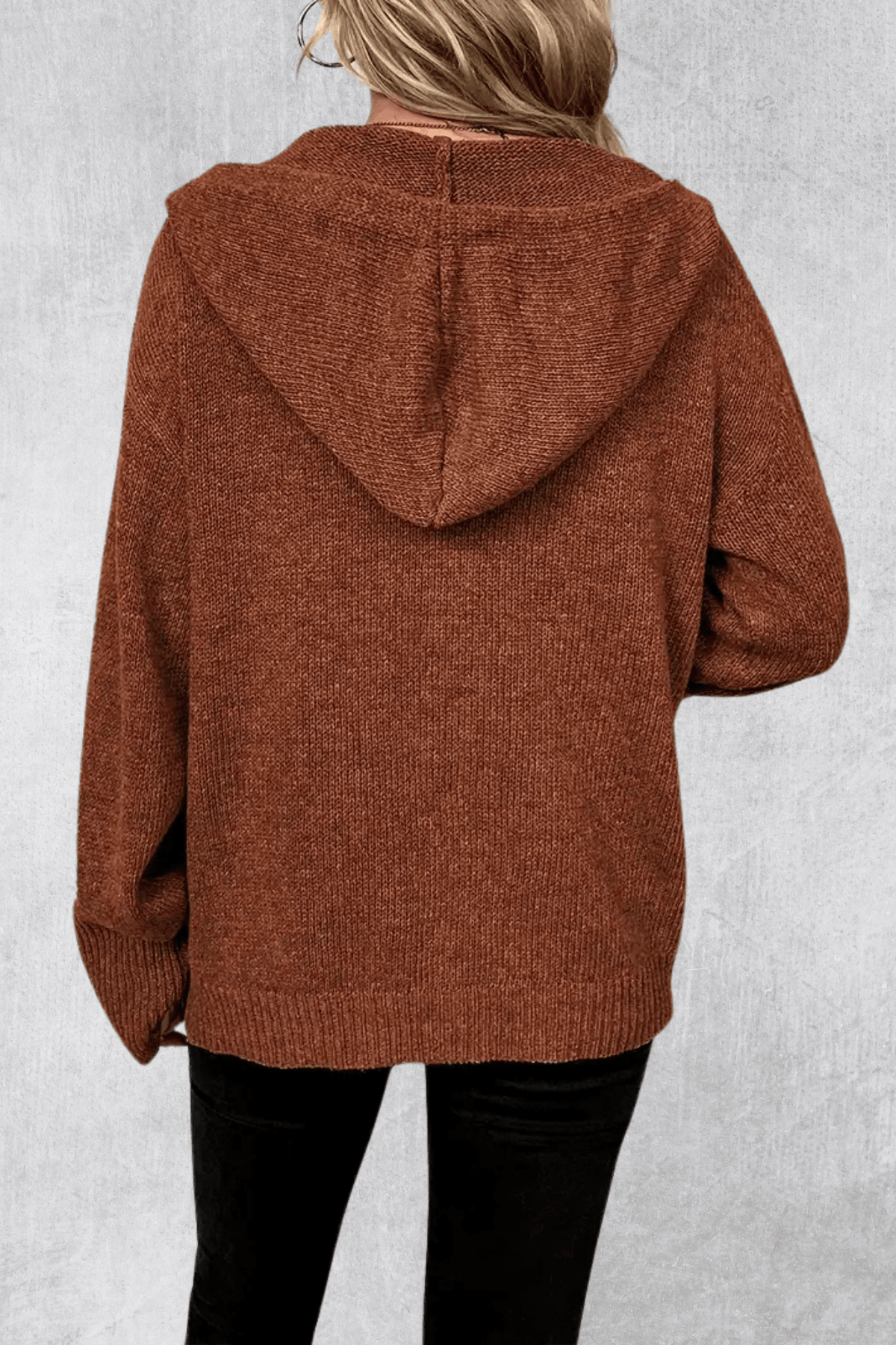 Maya | Navy Chunky Button Cardigan