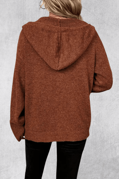 Maya | Navy Chunky Button Cardigan