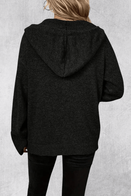Maya | Navy Chunky Button Cardigan