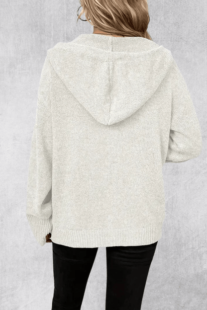 Maya | Navy Chunky Button Cardigan