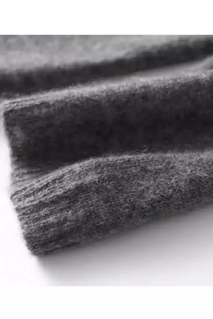 Maya | Charcoal Soft-Knit V-Neck Cardigan