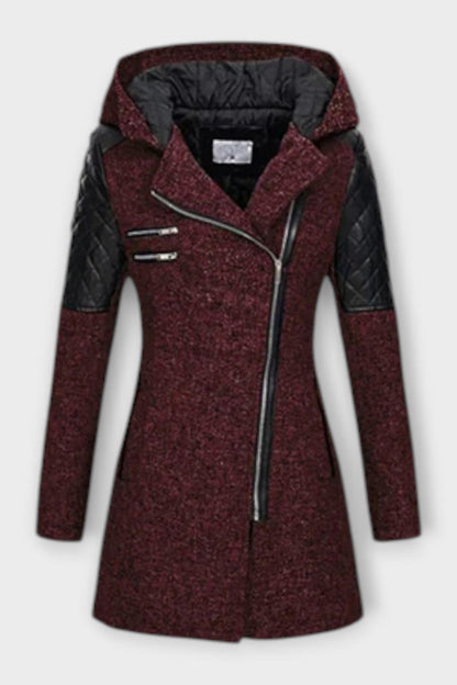 Mabel | Black Asymmetric Zip Jacket