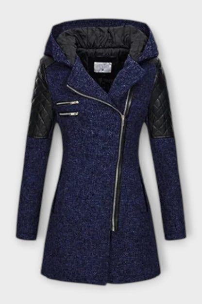 Mabel | Black Asymmetric Zip Jacket