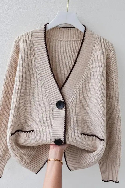 Mabel | Mustard Oversized Knit Cardigan