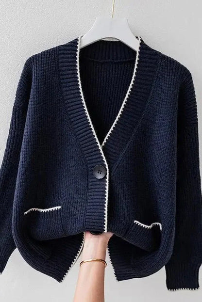 Mabel | Mustard Oversized Knit Cardigan