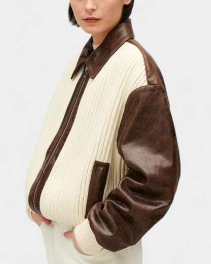 Marlene | Colour-Block Varsity Jacket