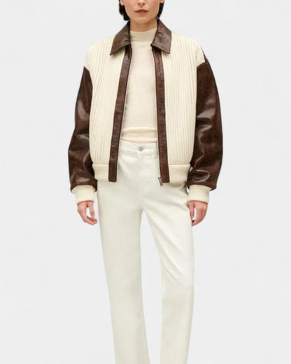 Marlene | Colour-Block Varsity Jacket