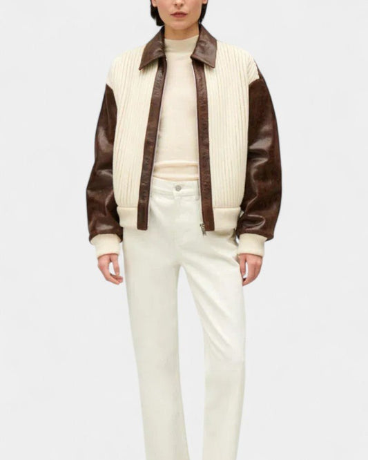 Marlene | Colour-Block Varsity Jacket