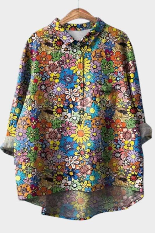 Marina | Multicolour Floral Print Shirt