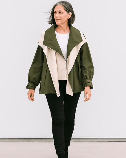 Marisa | Colour-Block Waterproof Jacket