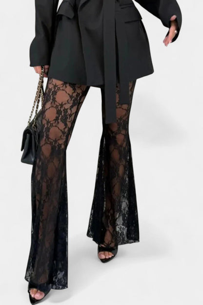 Melody | Blazer & Lace Trouser Set