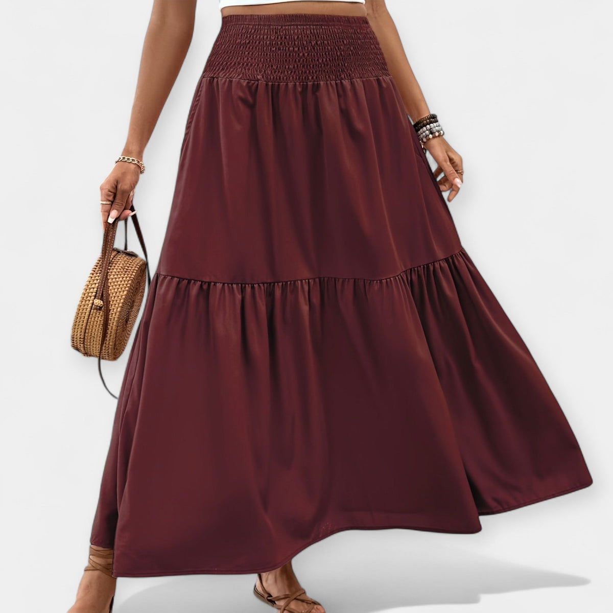 Melody | Floral Midi Skirt