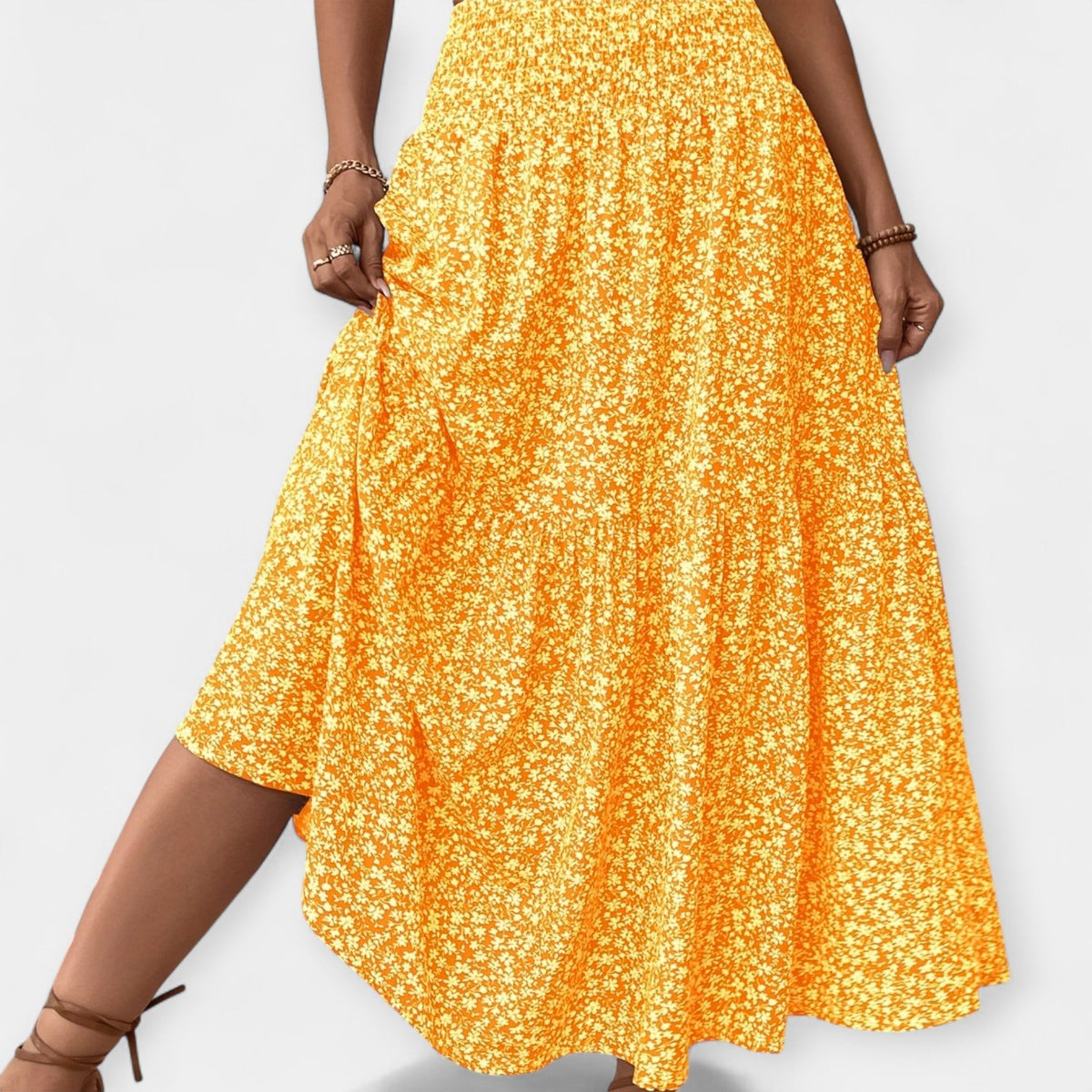 Melody | Floral Midi Skirt