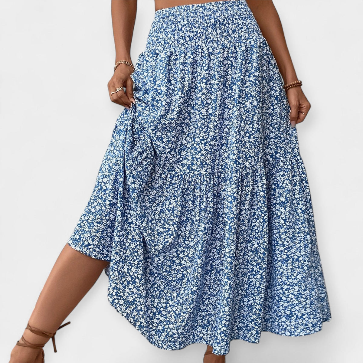 Melody | Floral Midi Skirt