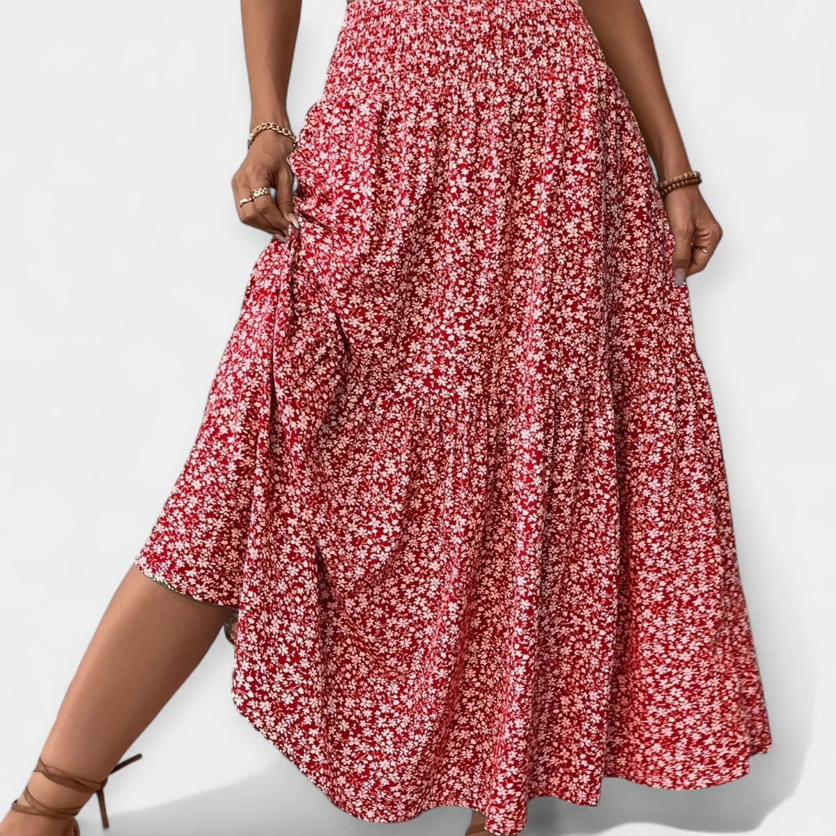 Melody | Floral Midi Skirt