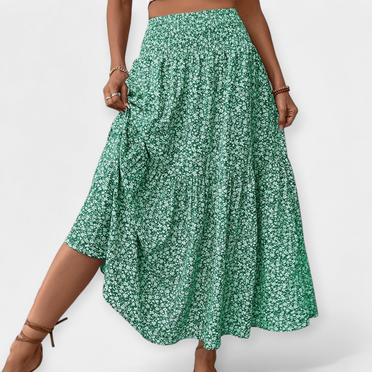 Melody | Floral Midi Skirt