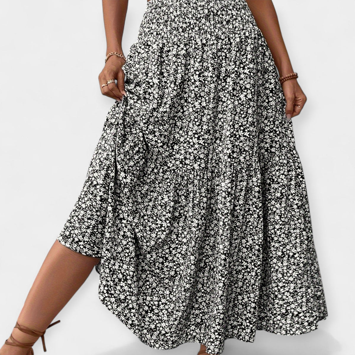 Melody | Floral Midi Skirt