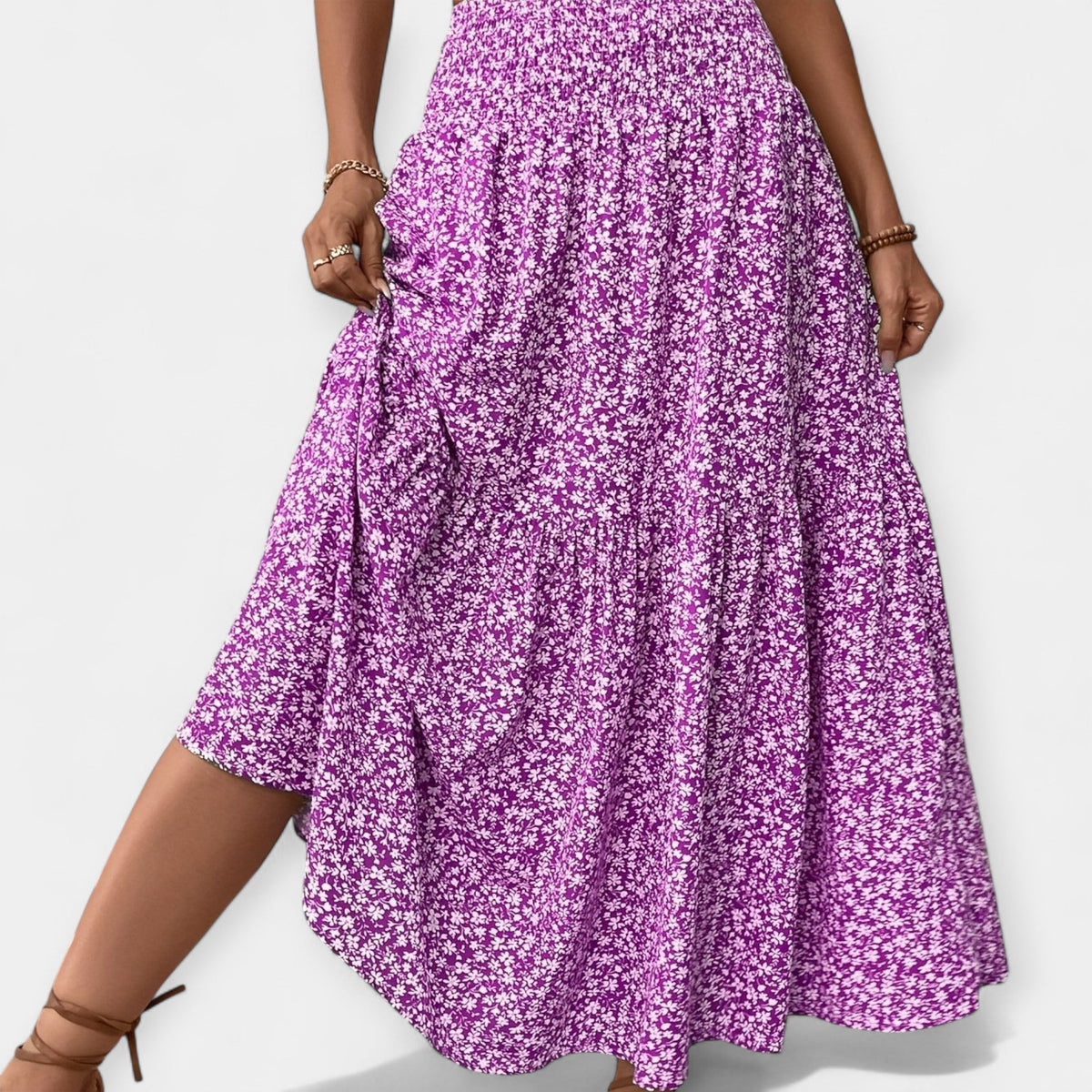 Melody | Floral Midi Skirt