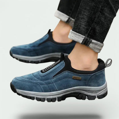 Maurice | Blue Slip-On Walking Shoes