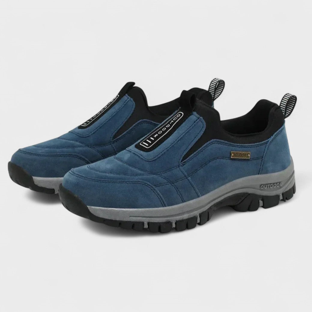 Maurice | Blue Slip-On Walking Shoes