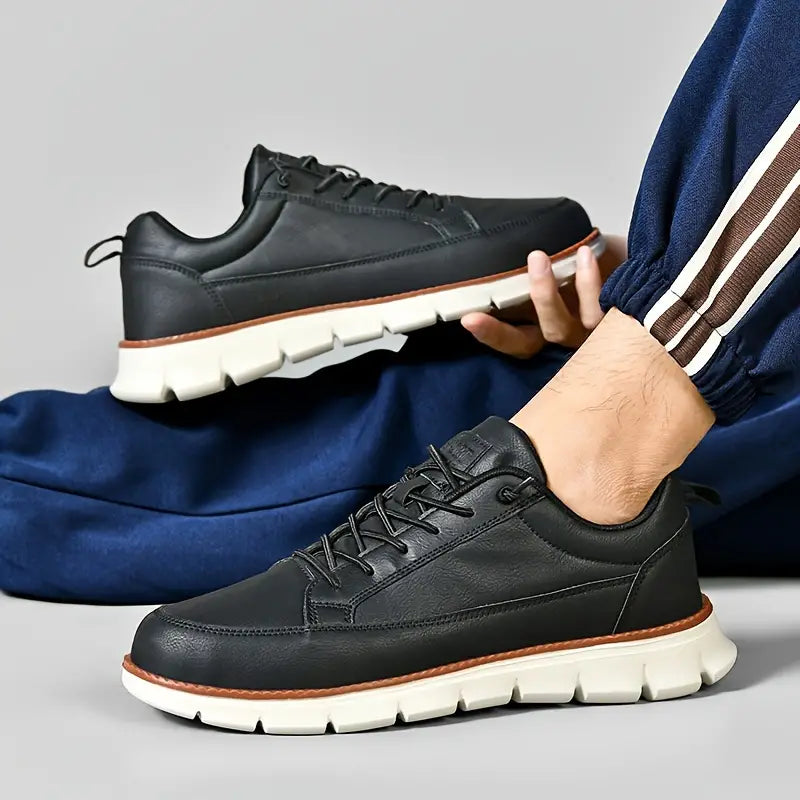 Marcus | Navy Casual Trainers