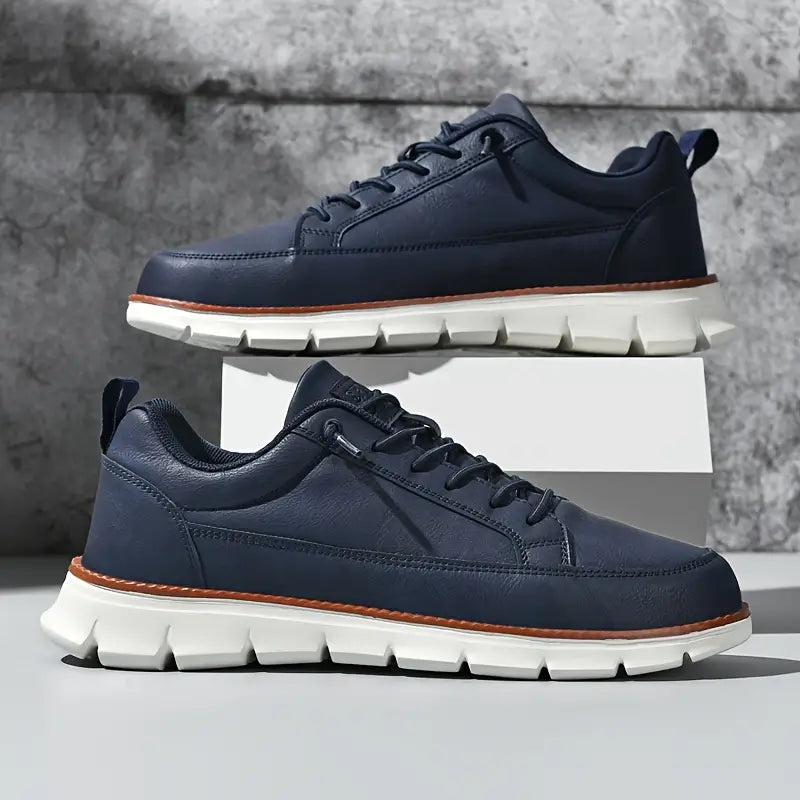 Marcus | Navy Casual Trainers