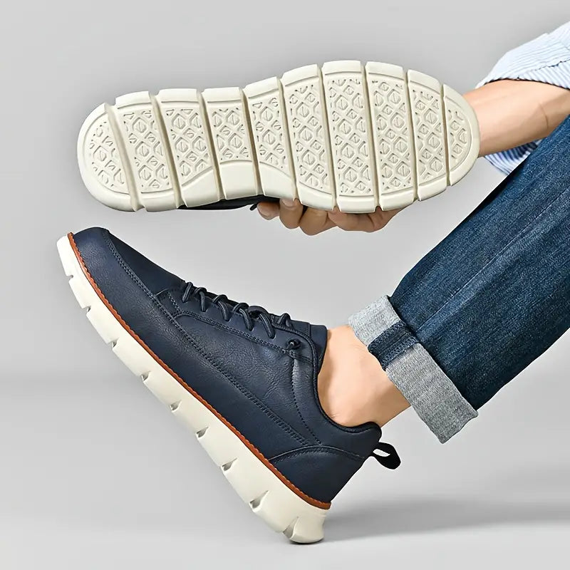 Marcus | Navy Casual Trainers