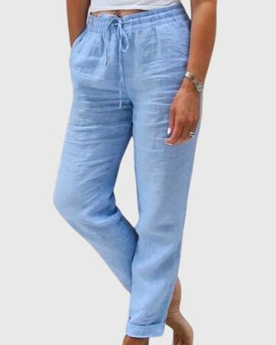 Margaret | Light Blue Relaxed Trousers