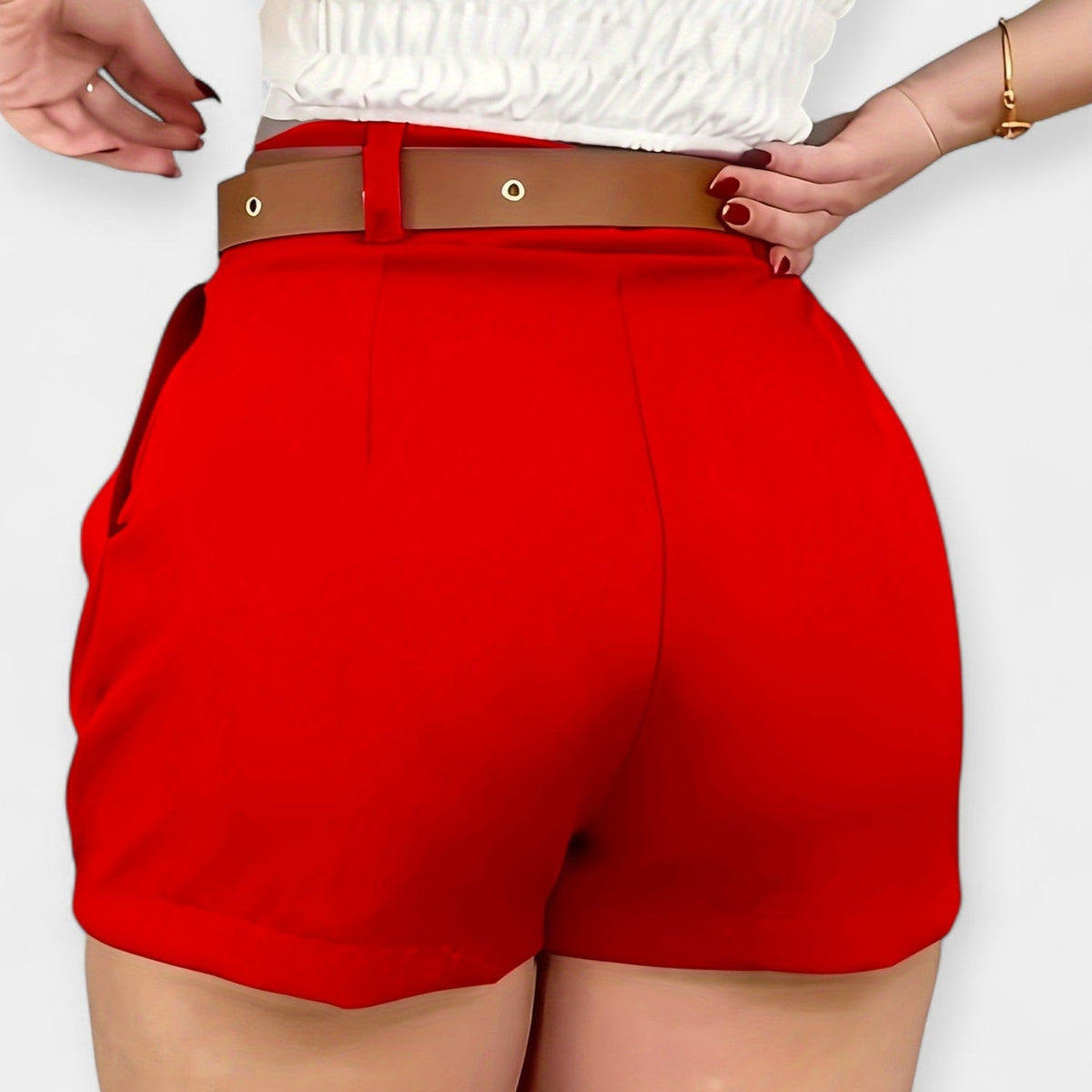 Marie | Tailored White Shorts
